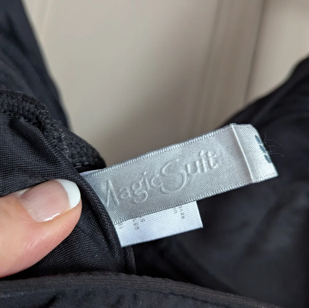 Magic Suit black shaping swimsuit with attached skirt size 8 - Picture 8 of 9